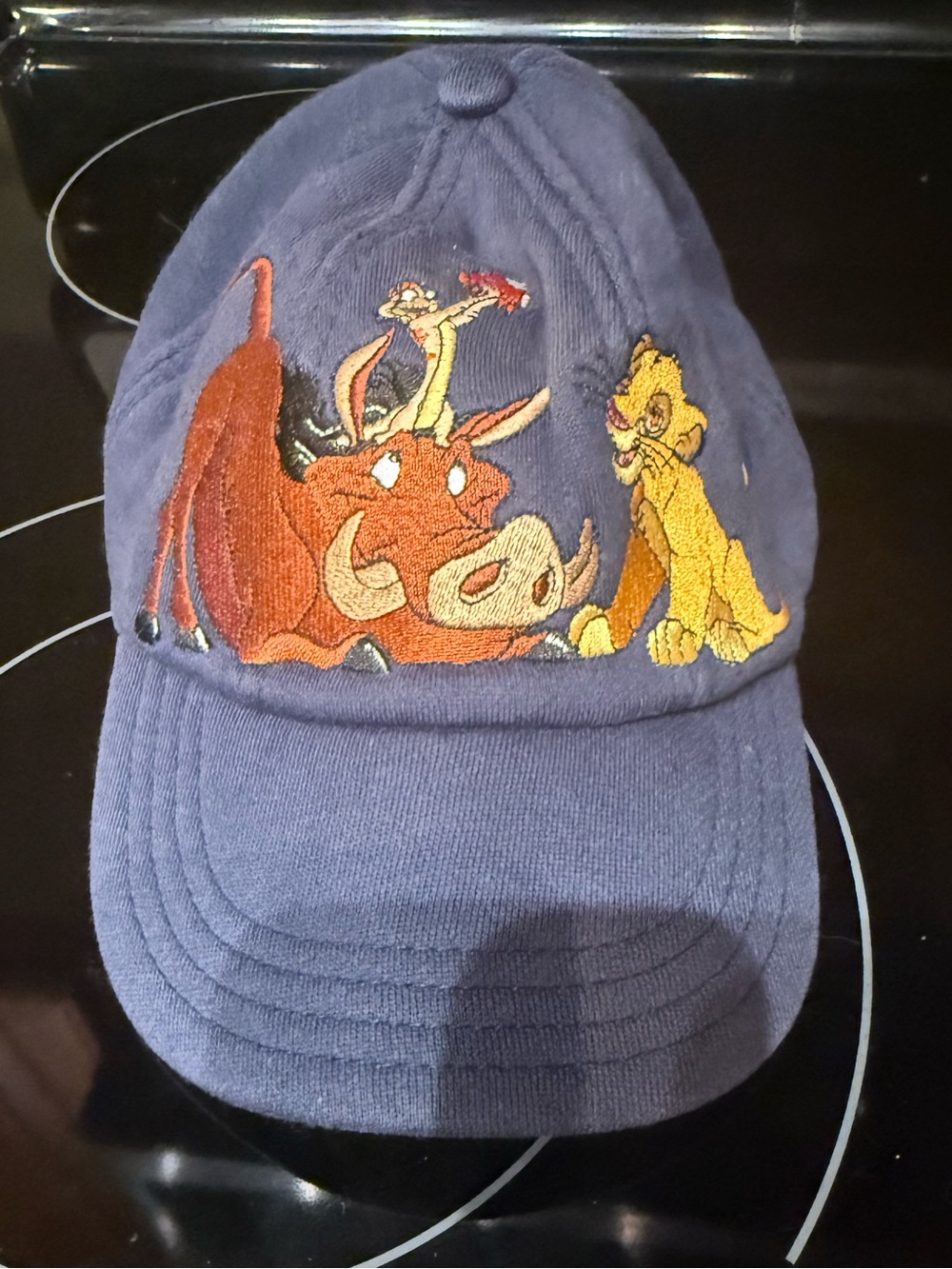 Goofy's Hat Co. Disney The Lion King Blue Embroidered Adjustable Childs hat Vtg